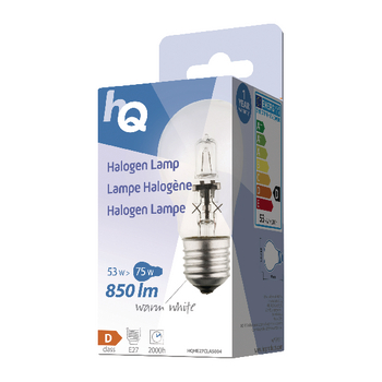 HQHE27CLAS004 Halogeenlamp e27 a55 53 w 850 lm 2800 k Verpakking foto